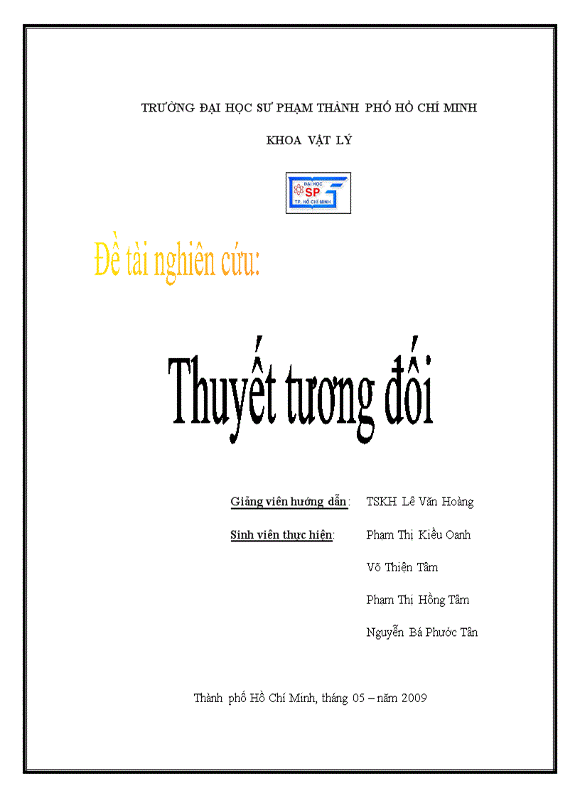 Thuyết tương đối hẹp