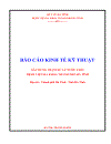 Báo cáo kinh tế kỹ thuật Xây dựng trạm xử lý nước thải bệnh viện đa khoa thành phố Hà Tĩnh kèm bản vẽ