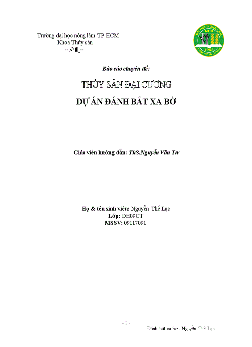 Dự Án đánh bắt xa bờ