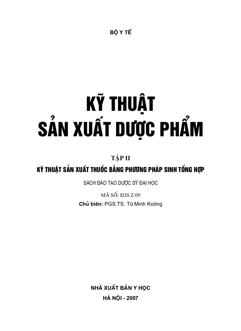 Kĩ thuật Sinh tổng hợp dược