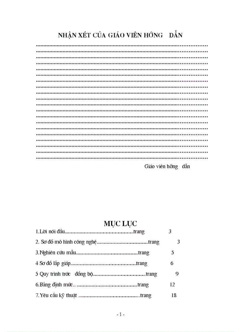 Đồ án công nghệ áo veston nam
