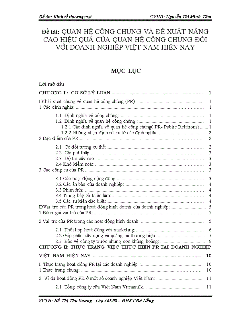 Quan hệ công chúng và đề xuất nâng cao hiệu quả của quan hệ công chúng đối với doanh nghiệp việt nam hiện nay 201