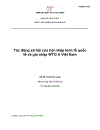Tác động xã hội của hội nhập kinh tế quốc tế và gia nhập WTO ở Việt Nam