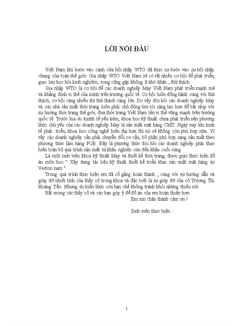 Đồ án thiết kế áo veston nam