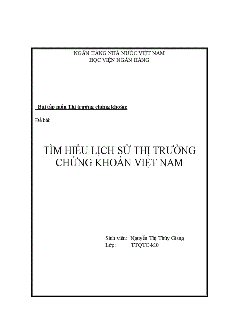 Tìm hiểu lịch sử thị trường chứng khoán việt nam