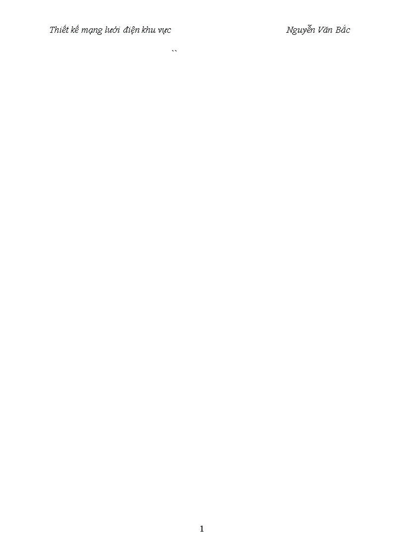 Đồ án lưới điện