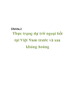 Dự trữ ngoại hối Việt Nam trước và sau khủng hoảng tài chính toàn cầu thực trạng và giải pháp