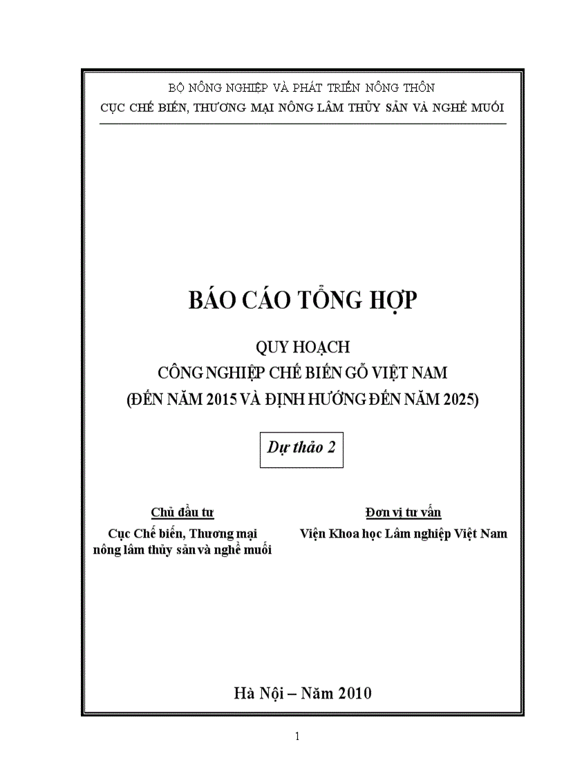 Quy hoạch công nghiệp chế biến gỗ việt nam đến năm 2015 và định hướng đến năm 2025