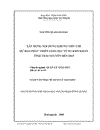 Xây dựng nội dung khung tiêu chí dự báo phát triển Giáo dục vùng khó tỉnh Thái Nguyên đến 2015