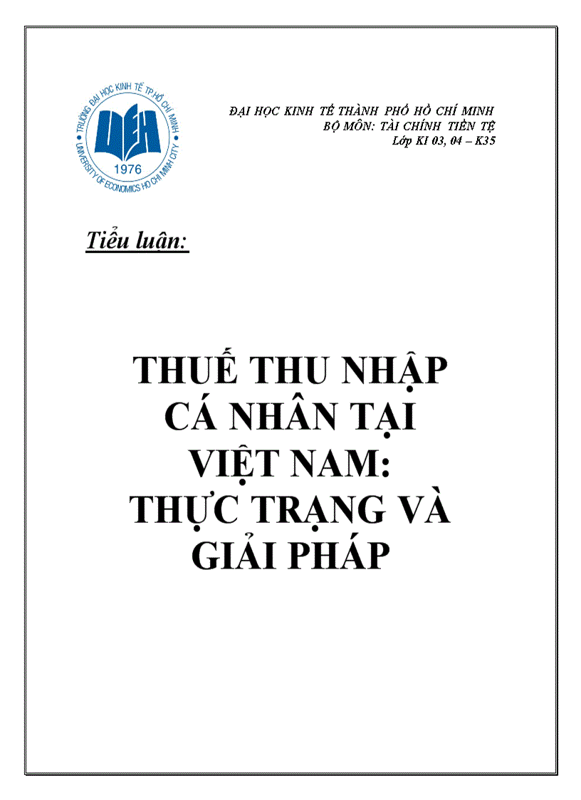 Thuế thu nhập cá nhân và thực trạng ở Việt Nam