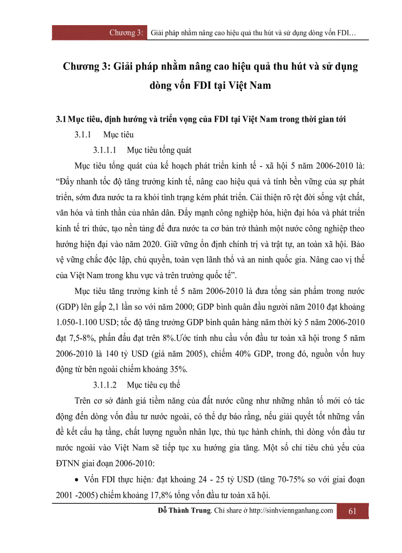 Nâng cao hiệu quả sử dụng dòng vốn FDI tại việt nam