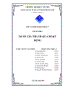 Đánh giá thành quả hoạt động