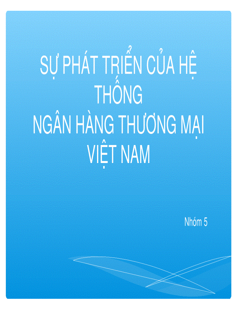 Sự phát triển của hệ thống ngân hàng thương mại việt nam sự phát triển của hệ thống ngân hàng thương mại việt nam