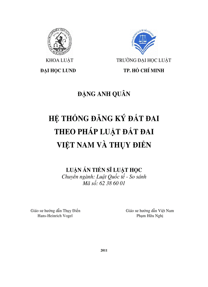 Hệ thống đăng ký đất đai theo pháp luật đất đai Việt Nam và thế giới