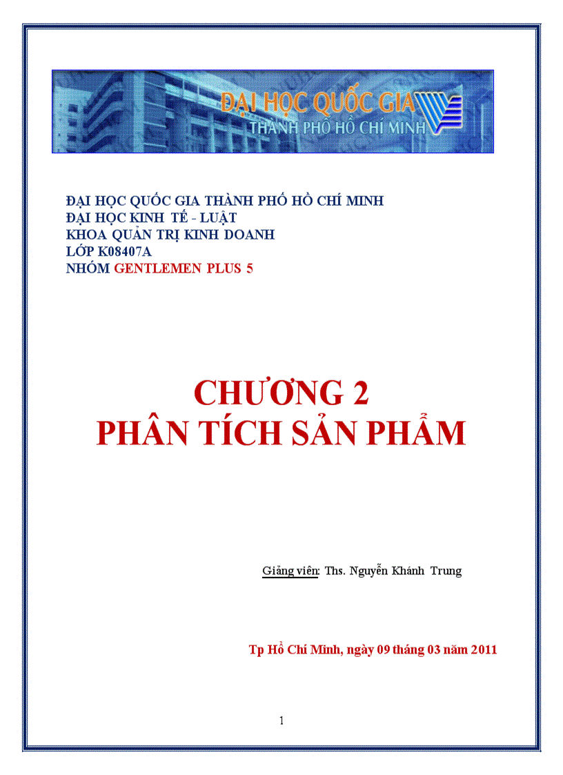 Quản Trị Bán Hàng Phân tích sản phẩm