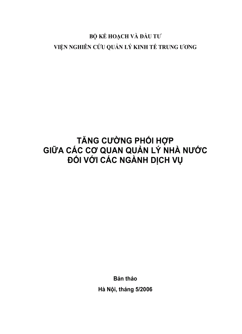 Tăng cường phối hợp giữa các cơ quan quản lý nhà nước đối với các ngành dịch vụ