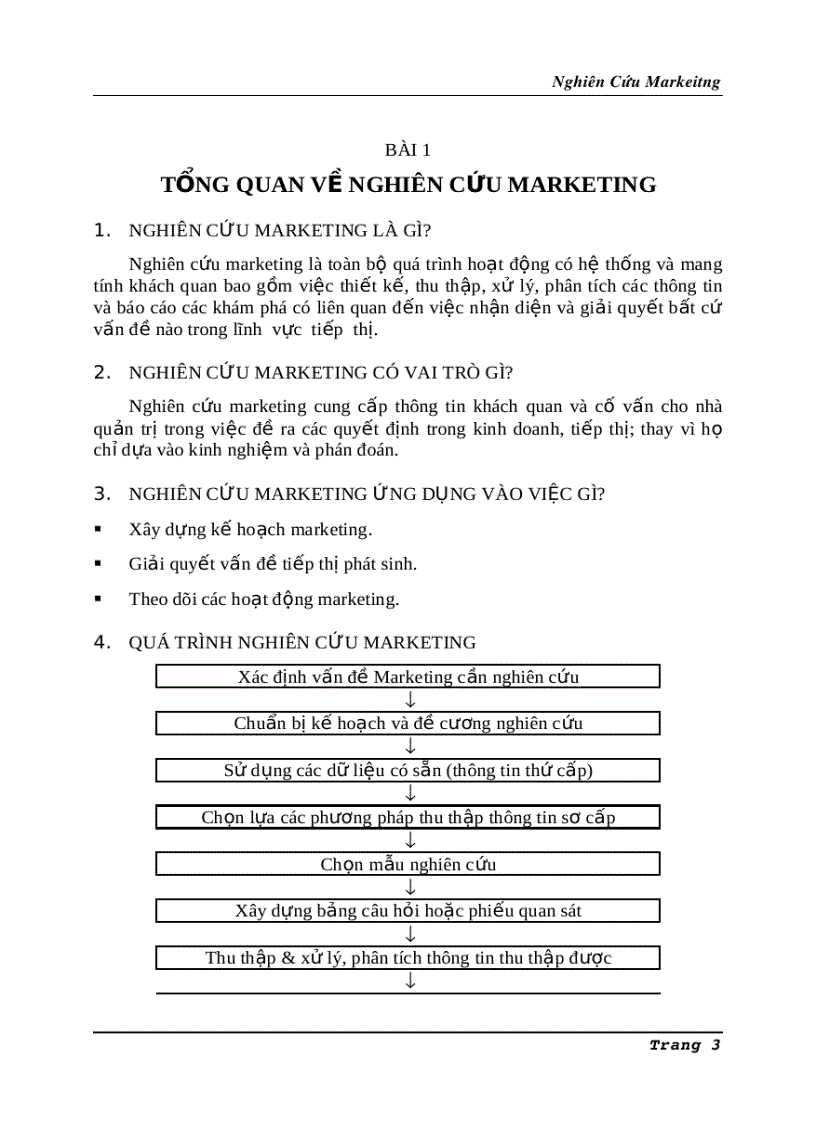 Tổng quan về nghiên cứu marketing