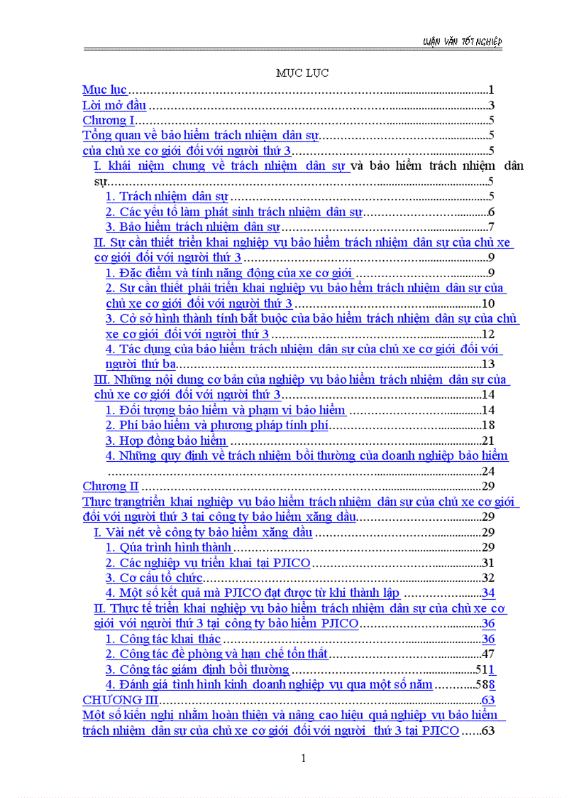 Nghiệp vụ bảo hiểm trách nhiệm dân sự chủ xe cơ giới đối với người thứ ba tại công ty cổ phan petrolimex