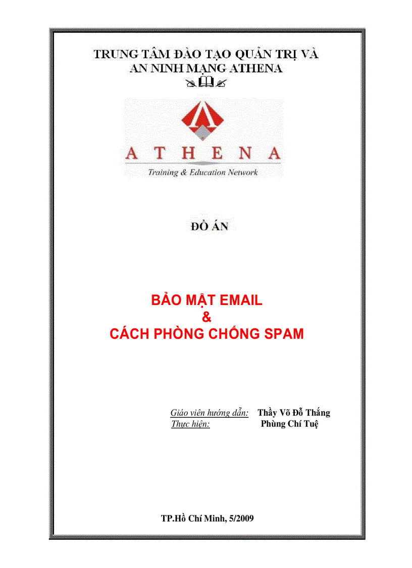 Bảo mật email và cách phòng tránh Spam