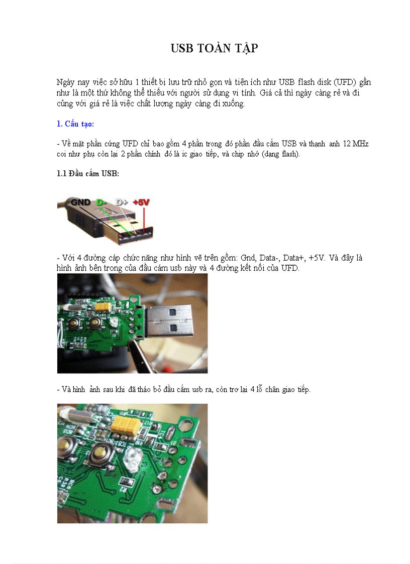 Tài liệu USB toàn tập