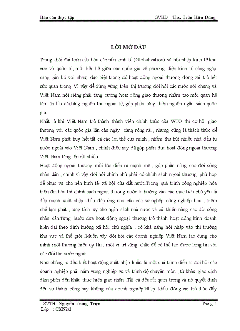 Đề tài tốt nghiệp chuyên ngành xuất nhập khẩu Quy trình nhận hàng hóa nhập khẩu của Công ty Việt Toàn Cầu