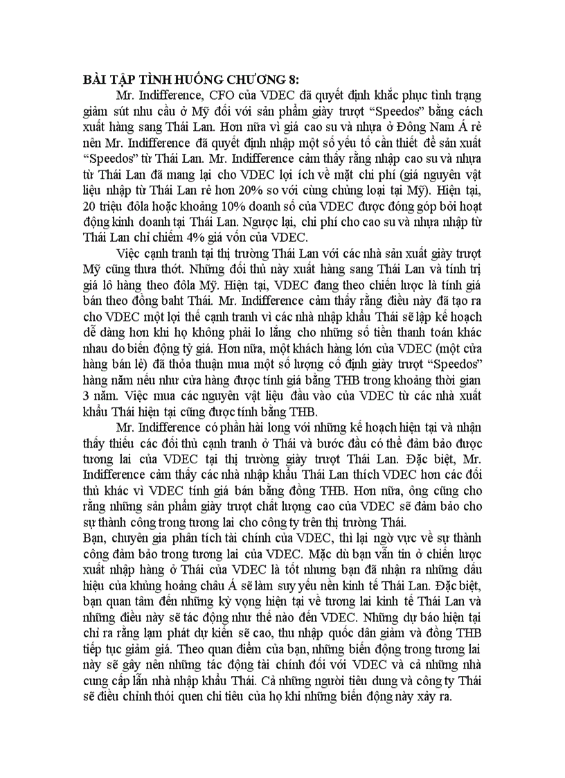 TCQT Bài tập tình huống chương 8