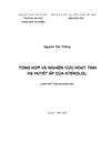 Tổng hợp và nghiên cứu hoạt tính hạ huyết áp của atenolol