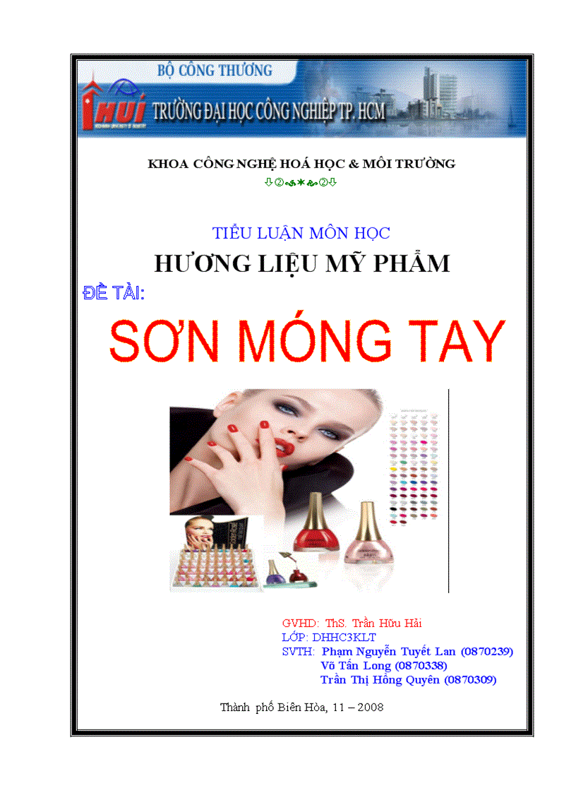 Điều Chế Sơn Móng Tay