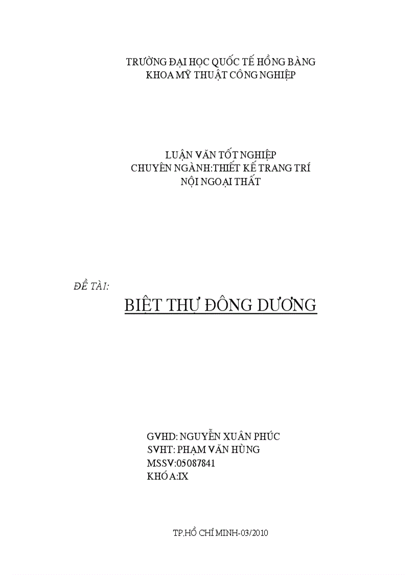 Biệt thự đông dương trang trí nội thất