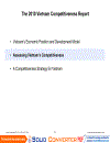 The 2010 Vietnam competitiveness report Phiên bản tiếng Anh của bản báo cáo năng lực cạnh tranh 2010