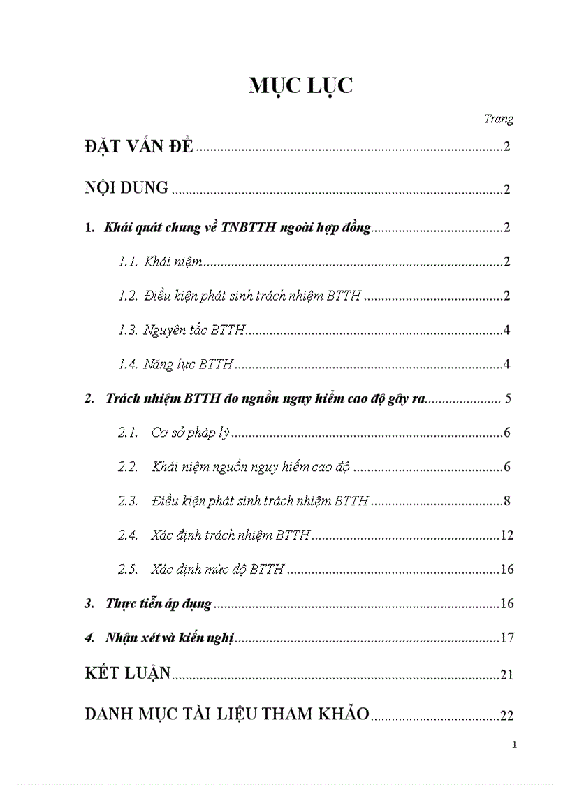 Bài tập dân sự học kỳ module 2 Bồi thường thiệt hại do nguồn nguy hiểm cao độ gây ra