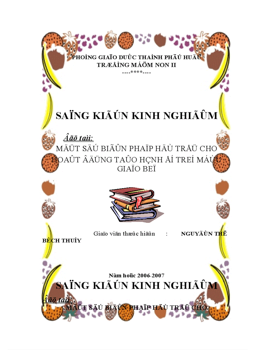 Một số biện pháp cải tạo sân chơi tạo điều kiện tốt cho trẻ tiếp cận với môi trường thiên nhiên