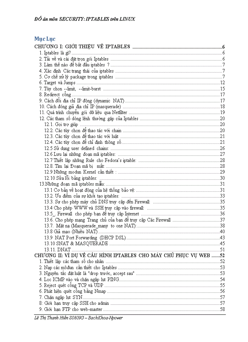 IPTABLES trên LINUX