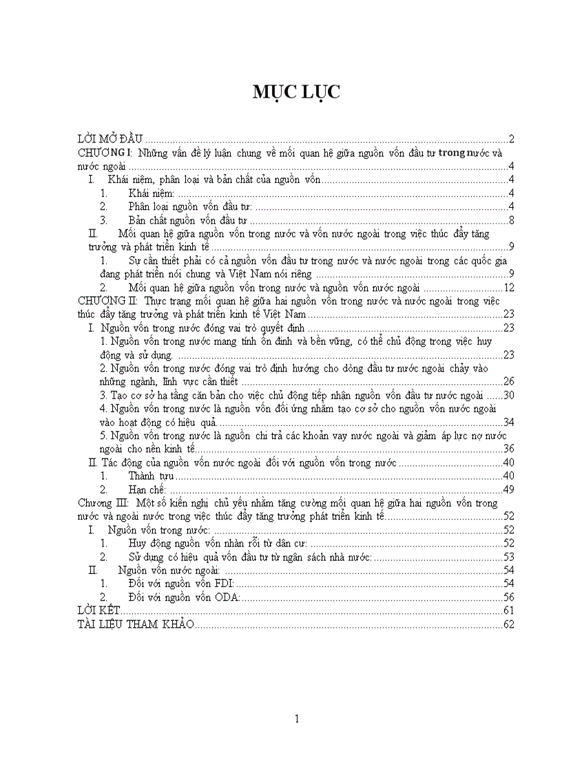 Mối quan hệ giữa vốn đầu tư trong nước và nước ngoài trong việc thúc đẩy tăng trưởng và phát triển kinh tế việt nam
