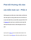 Phải bồi thường nếu báo cáo kiểm toán sai