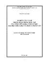 Nghiên cứu ý chí trong hoạt động học tập của sinh viên Khoa Tâm lý học Trường ĐHKHXH NV 117 trang