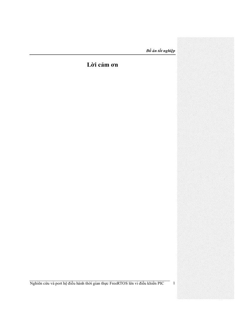 Nghiên cứu và port hệ điều hành thời gian thực FreeRTOS lên vi điều khiển PIC