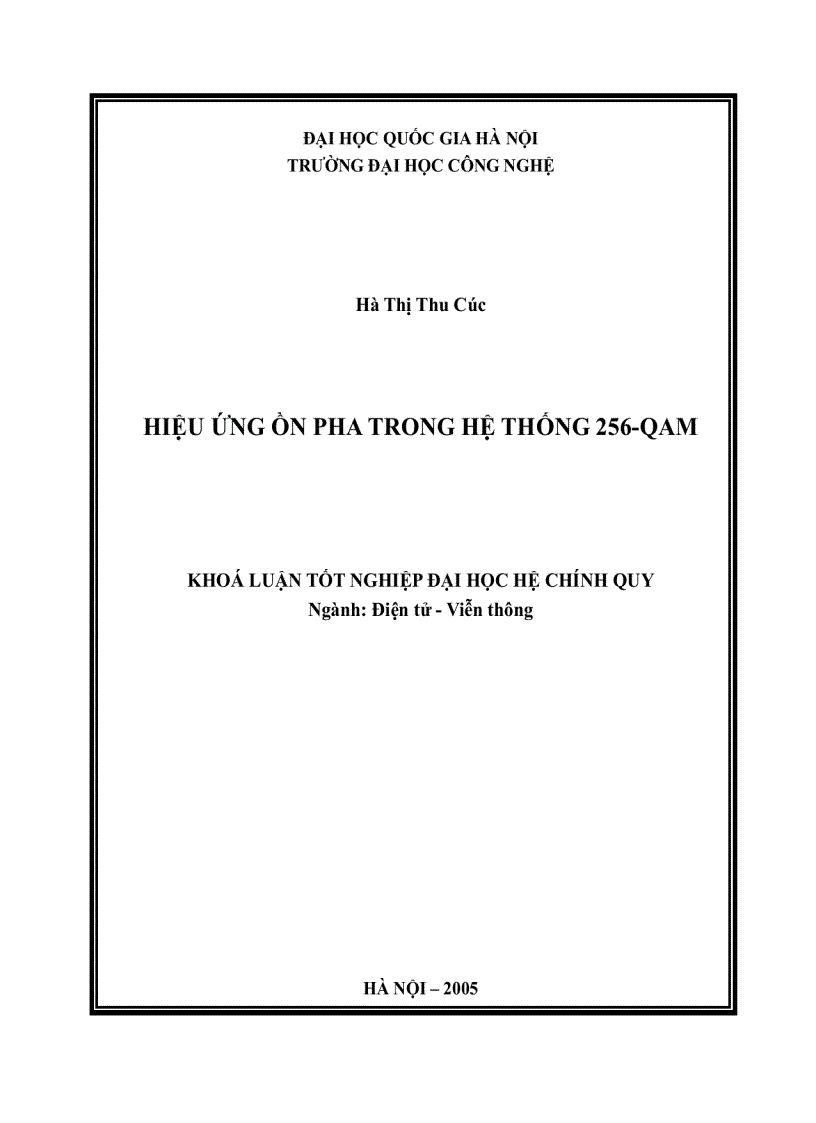 Hiệu ứng ồn pha trong hệ thống 256 QAM