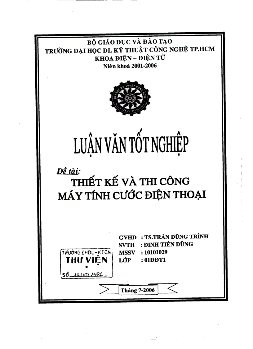 Thiết kế và thi công máy tính cước điện thoại