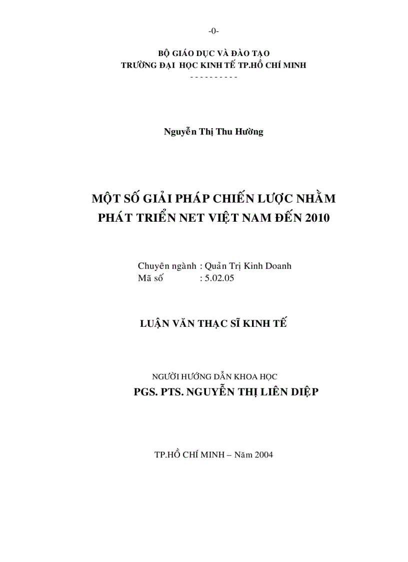 Một số giải pháp chiến lược nhằm phát triển công ty cổ phần bột giặt NET đến năm 2010