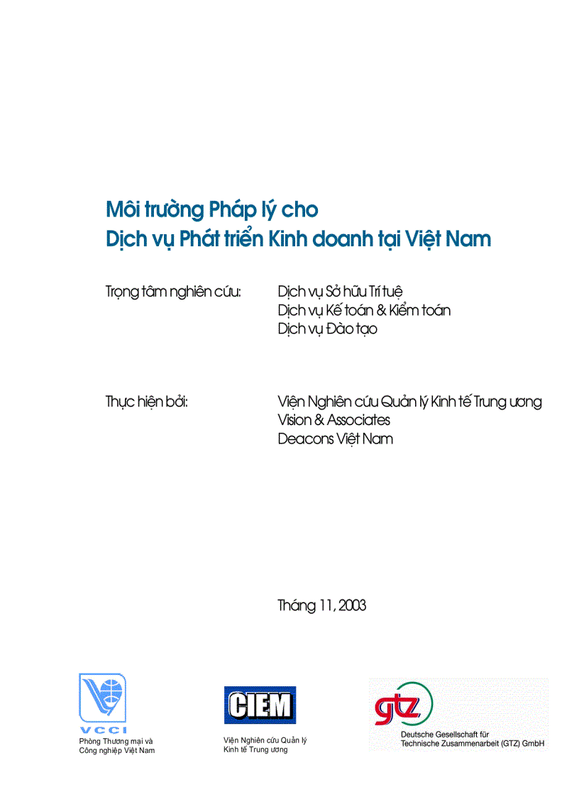 Môi trường pháp lý cho Dịch vụ phát triển kinh doanh tại Việt Nam