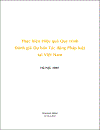 Thực hiện Hiệu quả Quy trình Đánh giá Dự báo Tác động Pháp luật tại Việt Nam