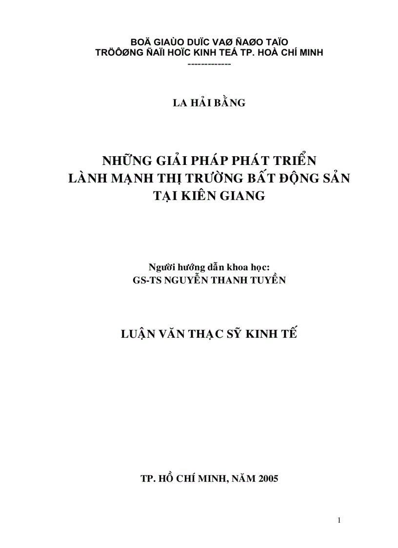 Những giải pháp phát triển lành mạnh thị trường bất động sản tại Kiên Giang