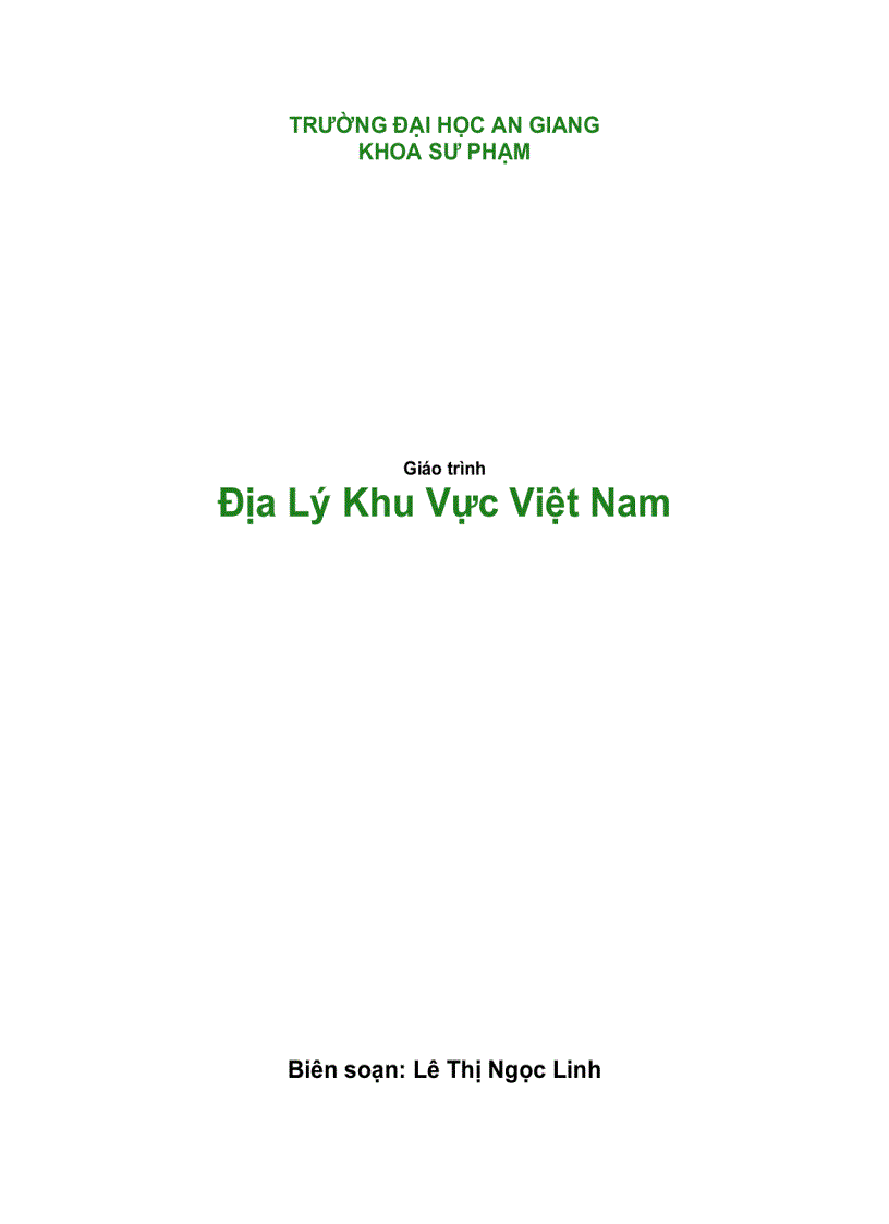 Địa Lý Tự Nhiên Việt Nam