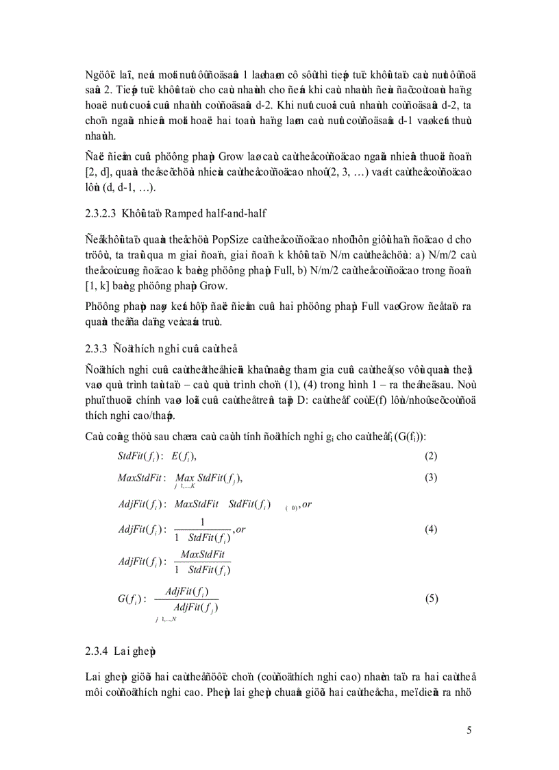 Dùng genetic programming giải bài toán symbolic regression