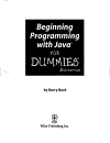 Beginning Programming with Java For Dummies