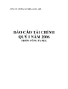 Báo Cáo Tài Chính