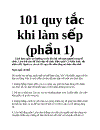 101 quy tắc khi làm xếp