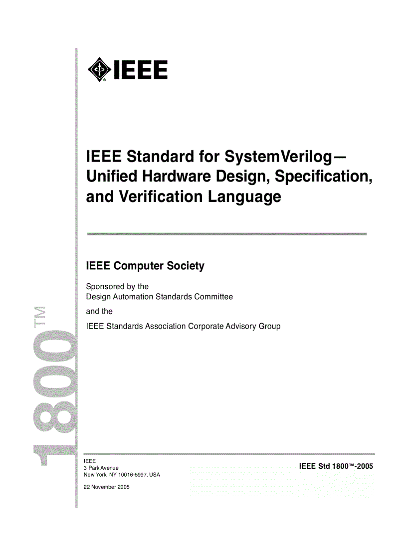 System Verrilog Specification