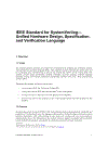 System Verrilog Specification